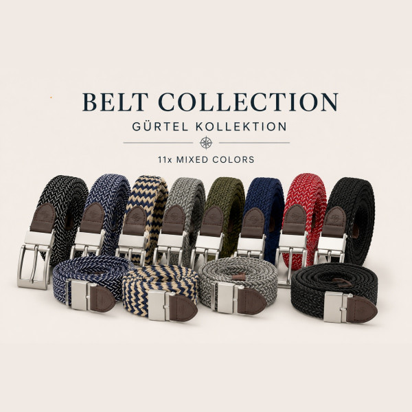 Belt Collection | Gürtel Kollektion - 11x Mixed Colors